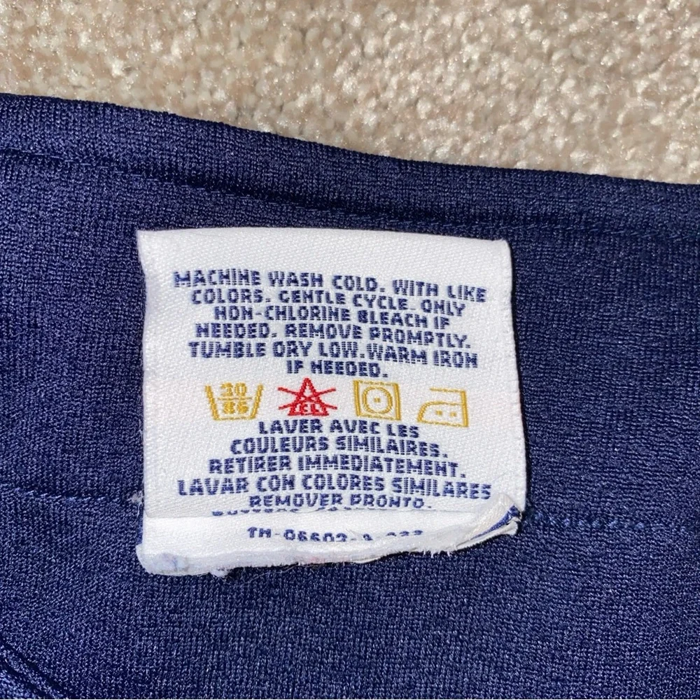 Vintage Tommy Hilfiger Baseball Jersey Size M‎ Blue Red Hilfiger Athletics